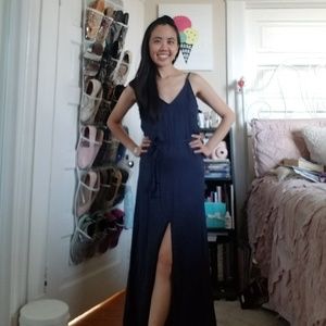 Lulu's navy blue maxi dress